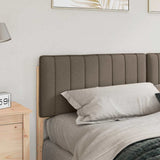 Upholstered Headboard Brown and Taupe 180 cm Solid Pine Wood 880166