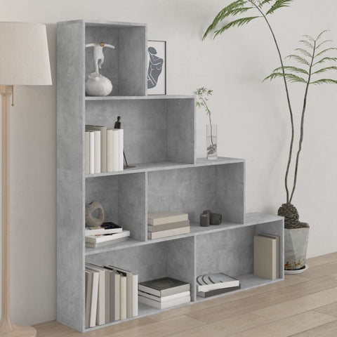 Book Cabinet/Room Divider Concrete Grey 155x24x160 cm Engineered Wood 800661