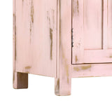 Sideboard Light Pink 110x35x70 cm Solid Mango Wood 247764