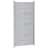 Garden Gate 85 x 174 cm Stainless Steel Silver Lockable 3402584