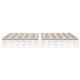 Bed Frame without Mattress White 200x200 cm Solid Wood Pine 3302322
