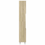 Bathroom Cabinet Sonoma Oak 30x30x190cm Engineered Wood 849668