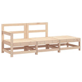 3 Piece Garden Lounge Set Solid Wood Pine 825520