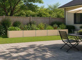 Raised Garden Bed Ivory 400 x 40 x 55 cm cold-rolled steel 8006282