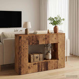 Console Table Striped Old Wood 101 x 29 x 74 cm Engineered Wood 899884