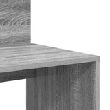 Desk with Shelf Grey Sonoma 90 x 48 x 101.5 cm Engineered Wood 869527