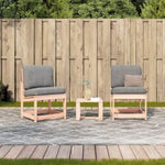 ZNTS 3 Piece Garden Lounge Set Solid Wood Douglas 832623