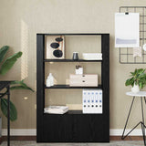 Sideboard Black oak 30 x 80 x 119.5 cm Engineered wood 881098
