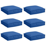 Cushion 6 pcs Royal Blue 40 x 40 x 8 cm Oxford Fabric 42001605