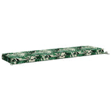 2-Piece Bench Cushions SOEST 2 pcs 100% Polyester Leaf Pattern 949939