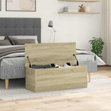 Storage Box Sonoma Oak 90x35x35 cm Engineered Wood 840683