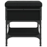 Shoe Bench Black 42x42x45 cm Engineered Wood 835182