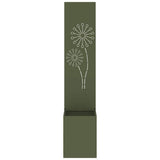 Garden Privacy Screen Olive green 32 x 150 cm Cold-rolled steel 876388