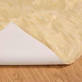 Faux Sheepskin Rug TAFALLA Cream 140 x 200 cm Polyester 42021505