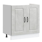 Kitchen Cabinet with Door Kalmar 2 pcs Grey 80 x 46 x 81.5 cm 3315005