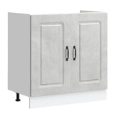 Kitchen Cabinet with Door Kalmar 2 pcs Grey 80 x 46 x 81.5 cm 3315005