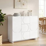 Sideboard White 85.5 x 31 x 75 cm Engineered Wood 8011549