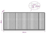 Gabion with 5 mm Wire and 5x2.5 cm Mesh 350x50x200 cm 3463825