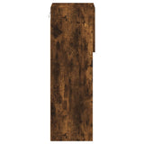 TV Cabinet with LED Lights Smoked Oak 30.5x30x90 cm 837009