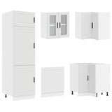 ZNTS 14 Piece Kitchen Cabinet Set Porto White Engineered Wood 3314991