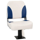 Foldable Boat Seat 1 Set Blue and White 41x36x48 cm 3284284