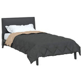 Full Year Duvet Anthracite and Taupe 155 x 220 cm Microfiber 42025543