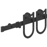Sliding Door Hardware Kit 183 cm Steel Black 4009732