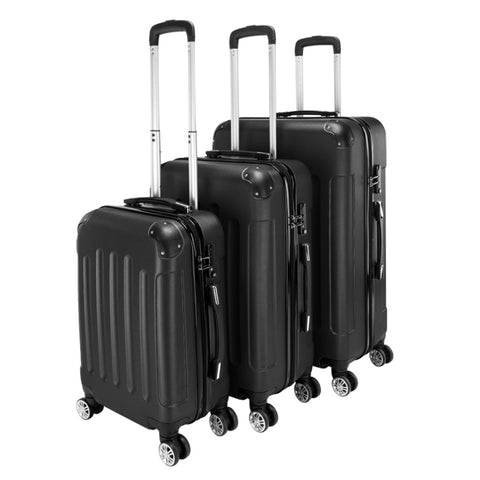 ZNTS 3 Pcs Suitcase Lightweight ABS Carry-on Hand Luggage 4 Spinner Wheels Trolley Case 40845860