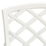 ZNTS Garden Chairs 4 pcs Cast Aluminium White 315575