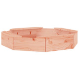 Sandbox with Seats Octagon Solid Wood Douglas 825014