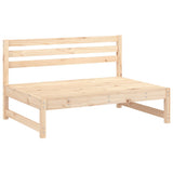 Garden Middle Sofas 2 pcs 120x80 cm Solid Wood Pine 825716