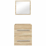 Bathroom Furniture Set with Drawer Brown 41 x 38.5 x 48 cm 875688