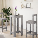 ZNTS Bar Table Concrete Grey 51x50x103.5 cm Engineered Wood 854403