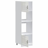 Oven Cabinets 2 pcs Kalmar Gloss White Engineered Wood 3315033