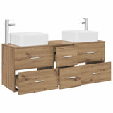 Bathroom Cabinet Set 3 pcs Artisan Oak 49.5 x 41 x 63 cm 3405834