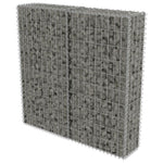 ZNTS Gabion Wall with Covers Galvanised Steel 100x20x100 cm 143578
