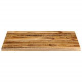 Table Top 90x80x2.5 cm Live Edge Solid Wood Rough Mango 370363