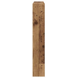 Headboard with Shelf Old Wood 120 x 17 x 102 cm Engineered Wood 869111
