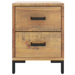 ZNTS Bedside Cabinet Brown 36x30x45 cm Solid Pinewood 349911