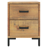 ZNTS Bedside Cabinet Brown 36x30x45 cm Solid Pinewood 349911