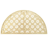 Side Table Vintage Style Half Round Metal 72x36x74 cm Gold 245930