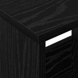 Magazine Rack Black Oak 102 x 30 x 45 cm 890961