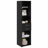 Highboard Black Oak 45 x 42.5 x 185 cm Engineered Wood 3402640