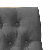 Upholstered Headboard Dark Grey 100 cm Solid Pine Wood 879355