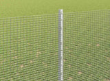 Welded Wire Fence with Posts 25 x 1.5 m Galvanised Steel Silver 3336372