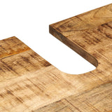 2 Piece Bathroom Furniture Set Solid Wood Rough Mango 3217088