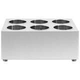 Cutlery Holder 6 Grids Square Stainless Steel 51230