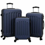 Suitcase with Lock 3 pcs Dark Blue 50 x 31 x 78 cm ABS Plastic 42006245