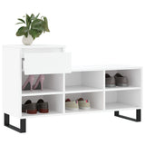 Shoe Cabinet White 102x36x60 cm Engineered Wood 831372