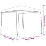 Professional Party Tent 2.5x2.5 m Anthracite 90 g/m 48507